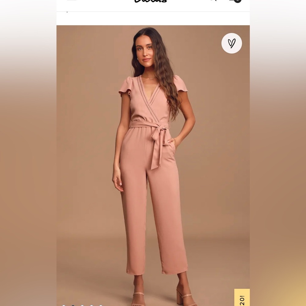 One in a Million Mauve Pink Short Sleeve Jumpsuit